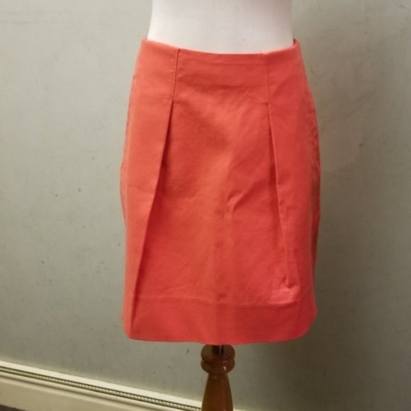 NWOT J.Crew orange mini skirt size 0 (98) - Picture 3 of 8